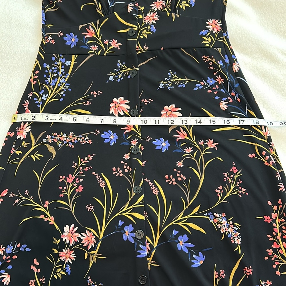 MSK maxi dress. New! Black, pink, blue, floral. Size S - Picture 10 of 10